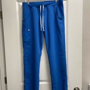 FIGS Royal Blue Kade Cargo Scrub Pants
